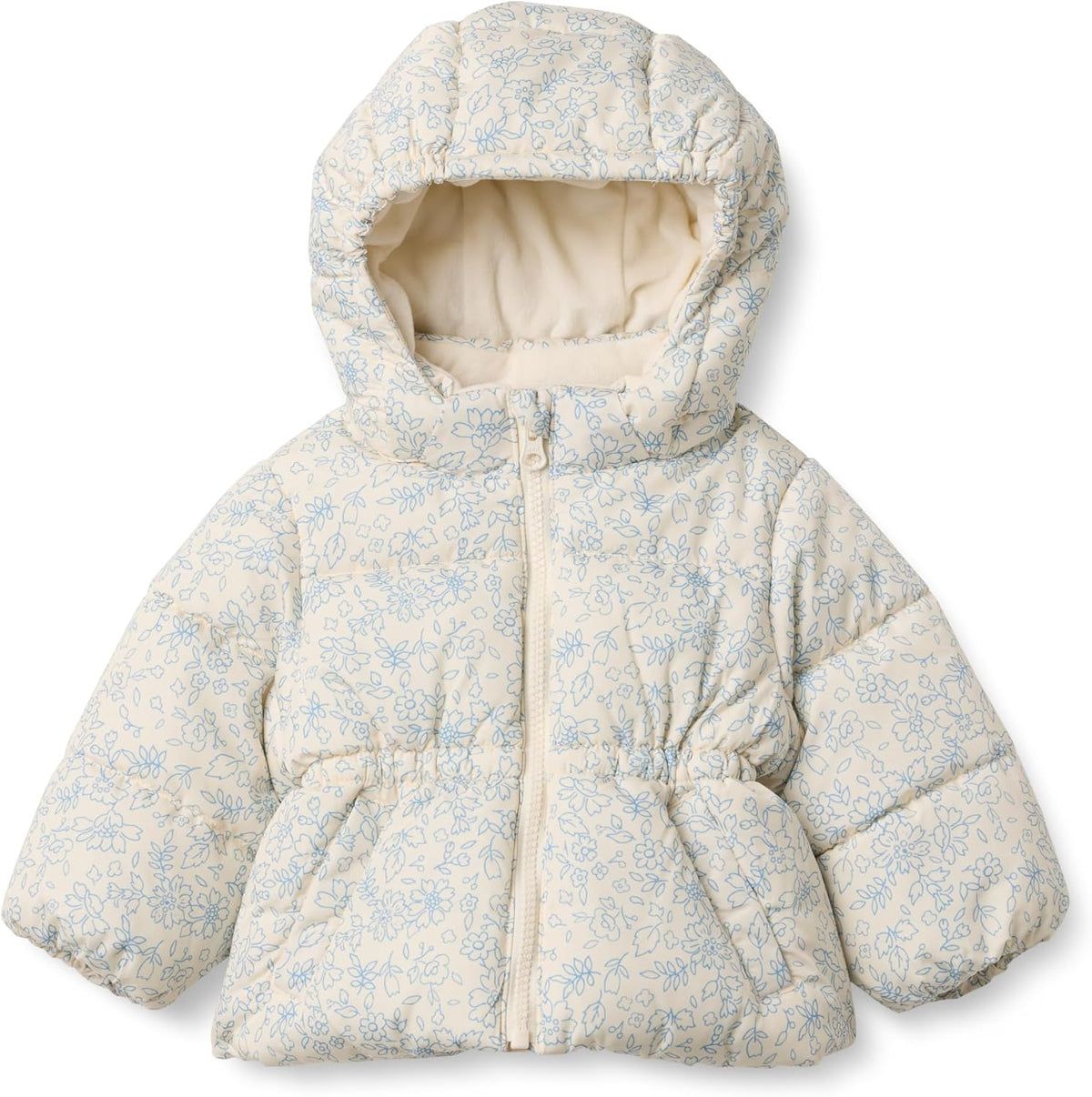 Amazon Essentials x Sofia Grainge Babies, Todders and Girls' Water-Repellent Hooded Puffer Jacket