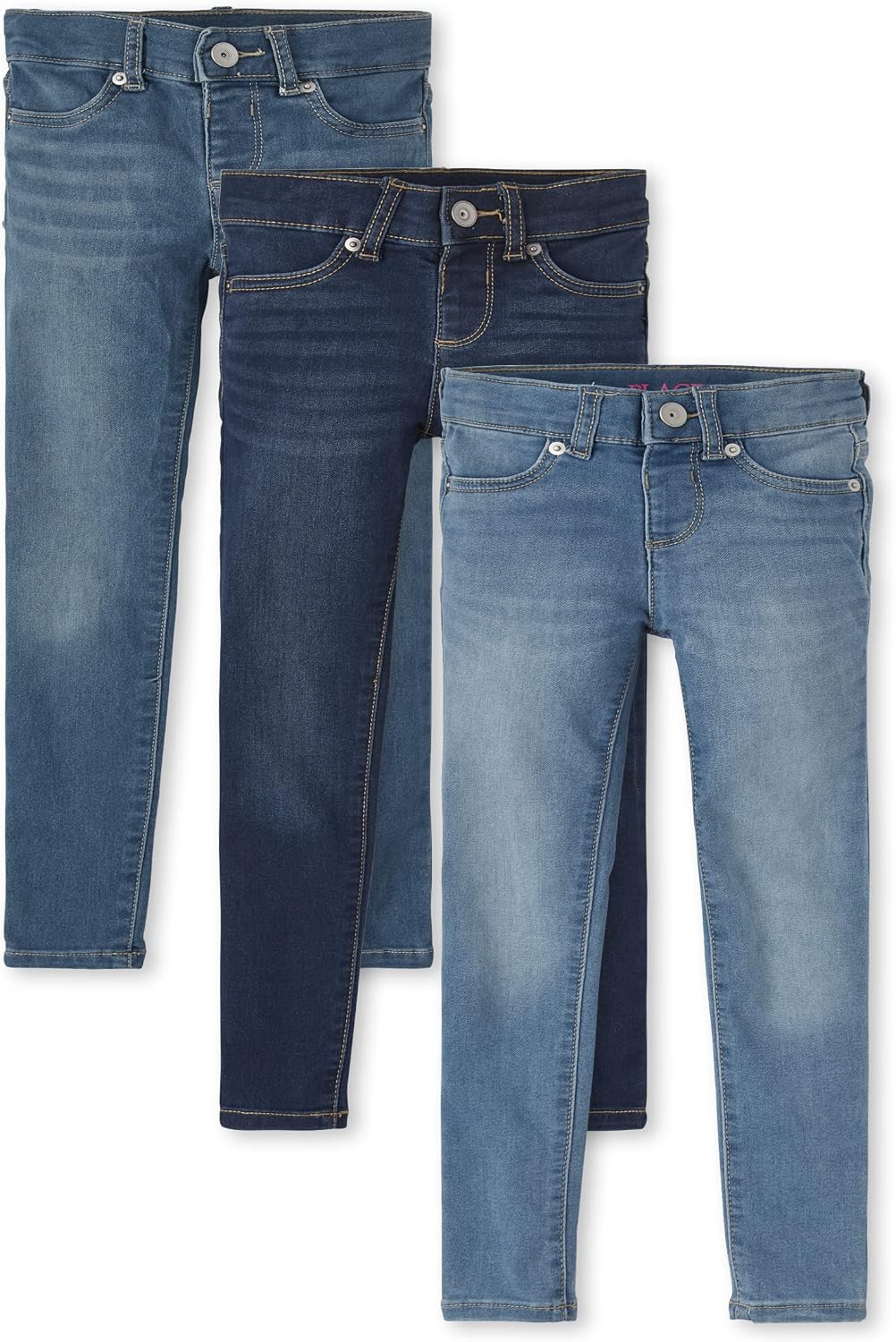 The Children's Place Girls Stretch Pull on Denim Jeggings