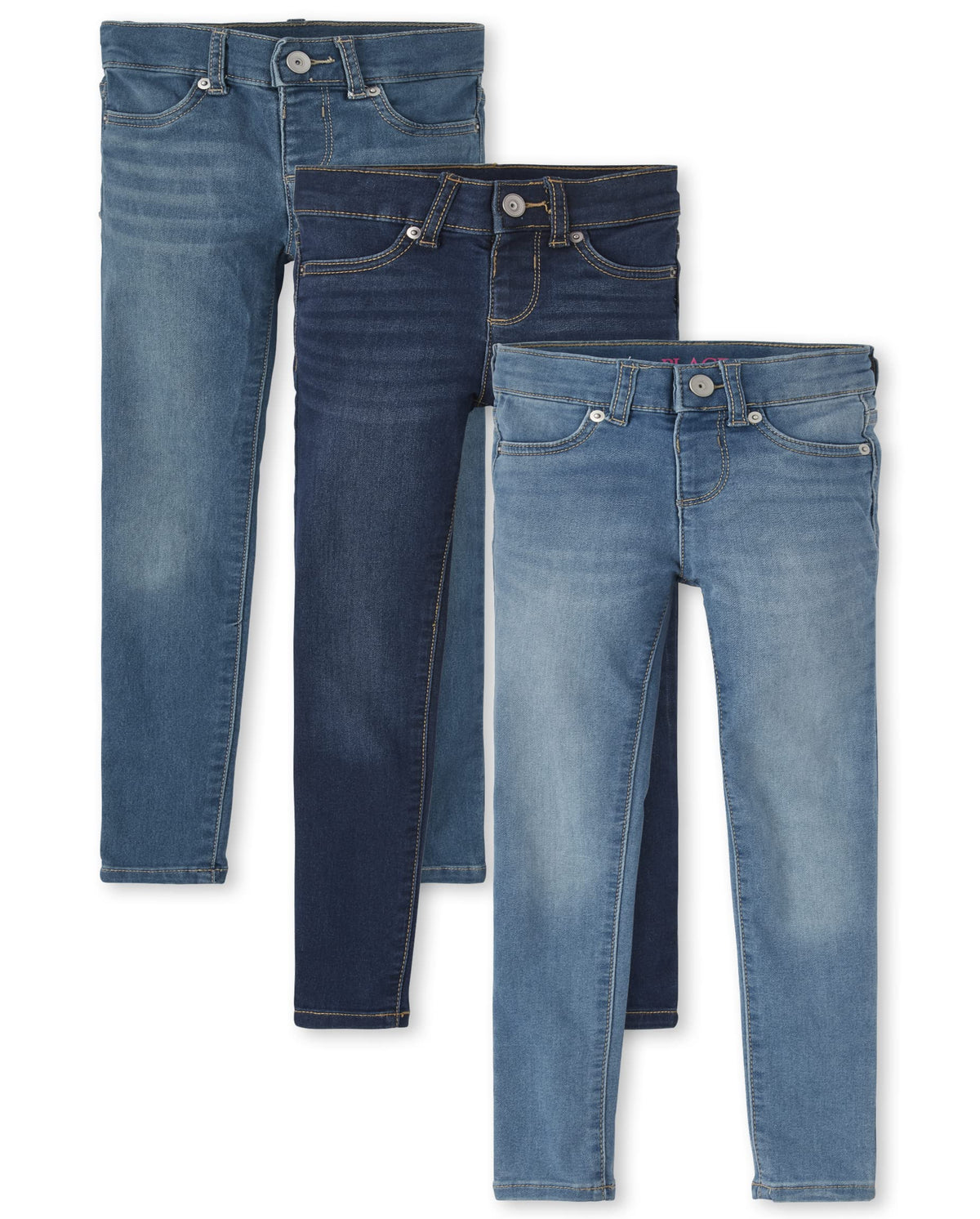 The Children's Place Girls Stretch Pull on Denim Jeggings