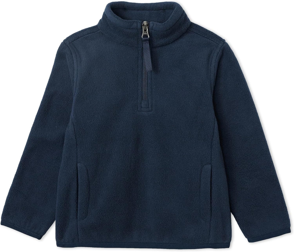 Amazon Essentials Girls' Polar Fleece Quarter-Zip Mock Jackets