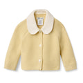 Amazon Essentials x Sofia Grainge Unisex Toddlers and Babies' Peter Pan Collar Sweater Jacket, Soft Cotton Knit with Stretch
