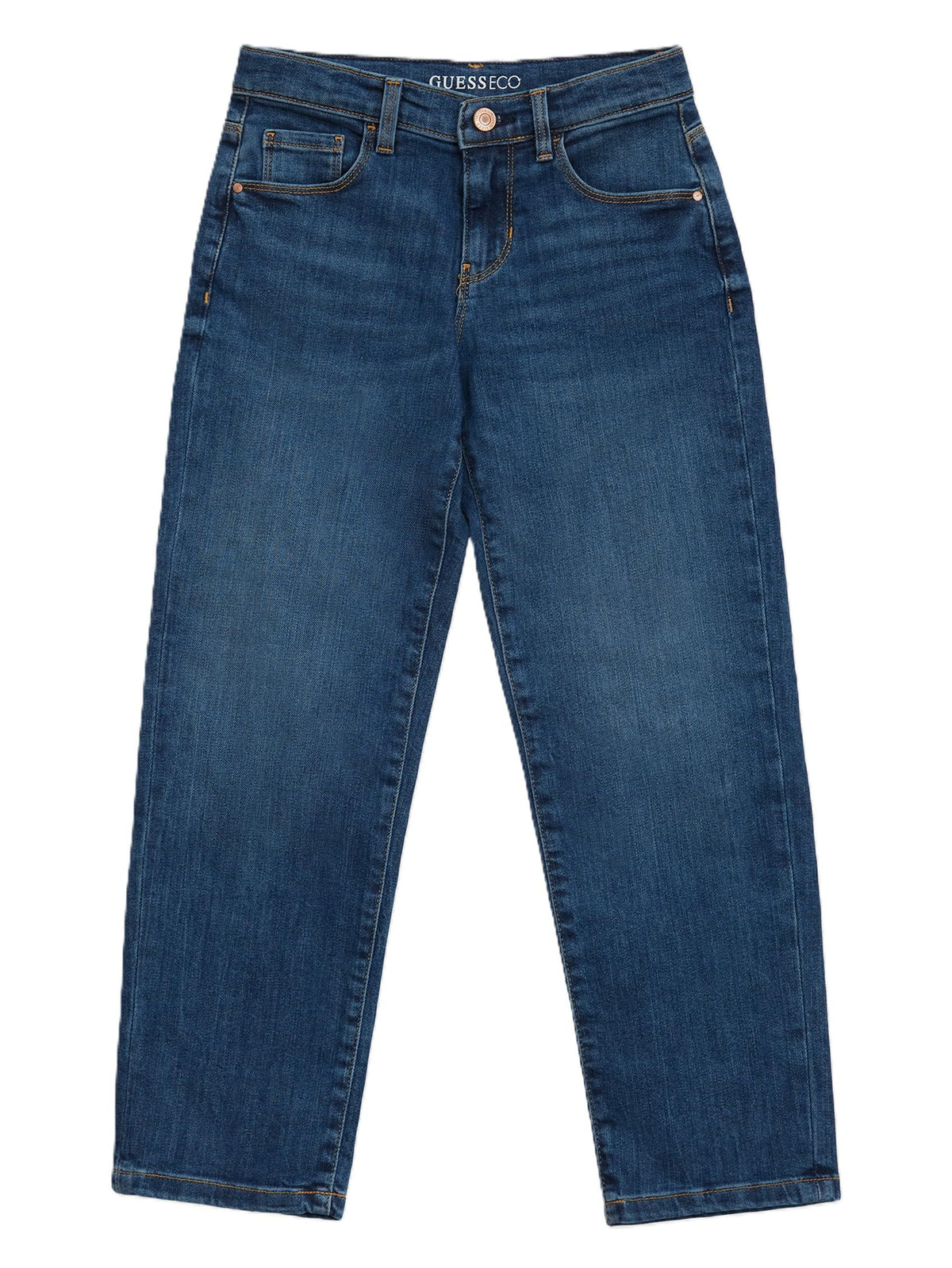 Guess Girls' Eco Straight Denim Jeans