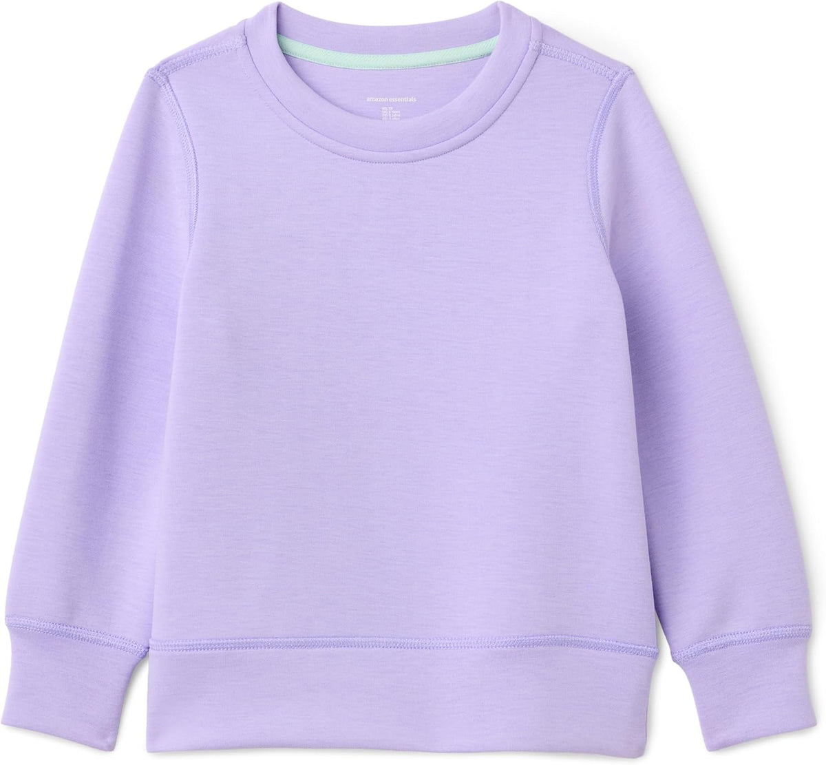 Amazon Essentials Girls' Active Relaxed-Fit Crewneck Pullover Sweatshirt