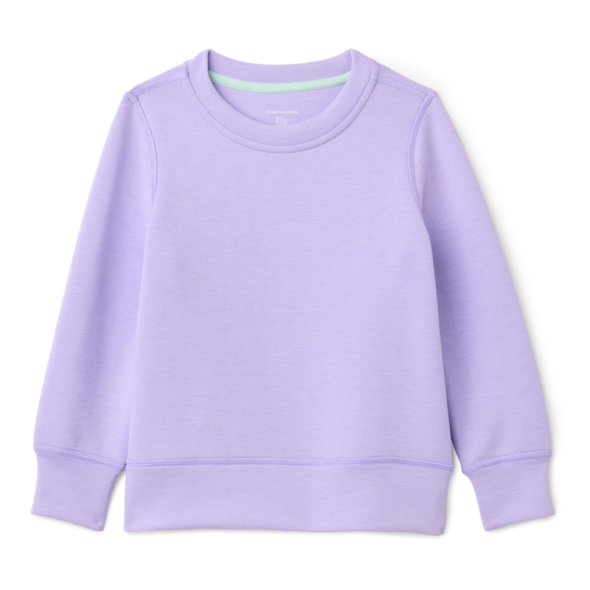 Amazon Essentials Girls' Active Relaxed-Fit Crewneck Pullover Sweatshirt
