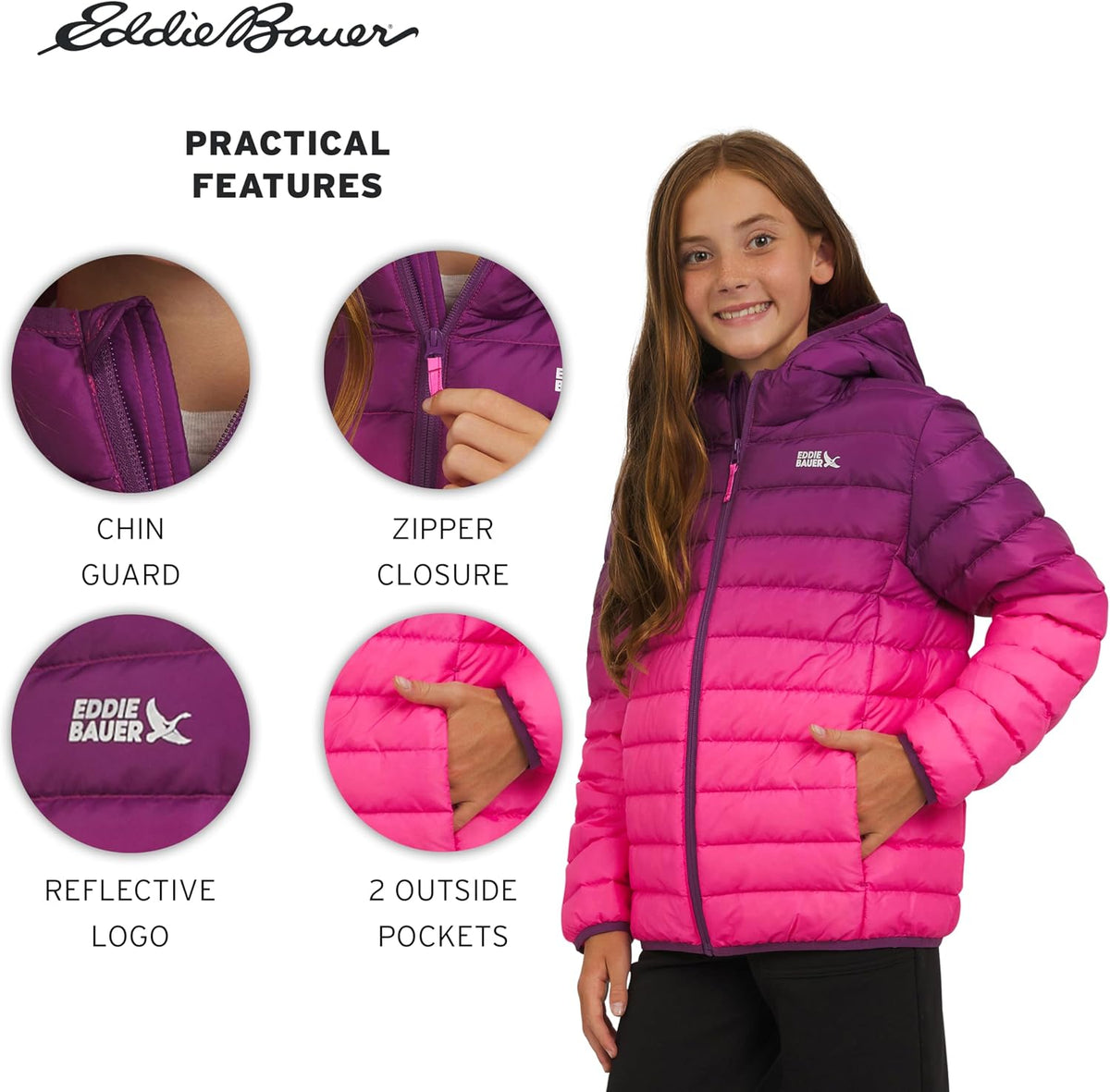 Eddie Bauer Boys' CirrusLite Lightweight Down Puffer Jacket