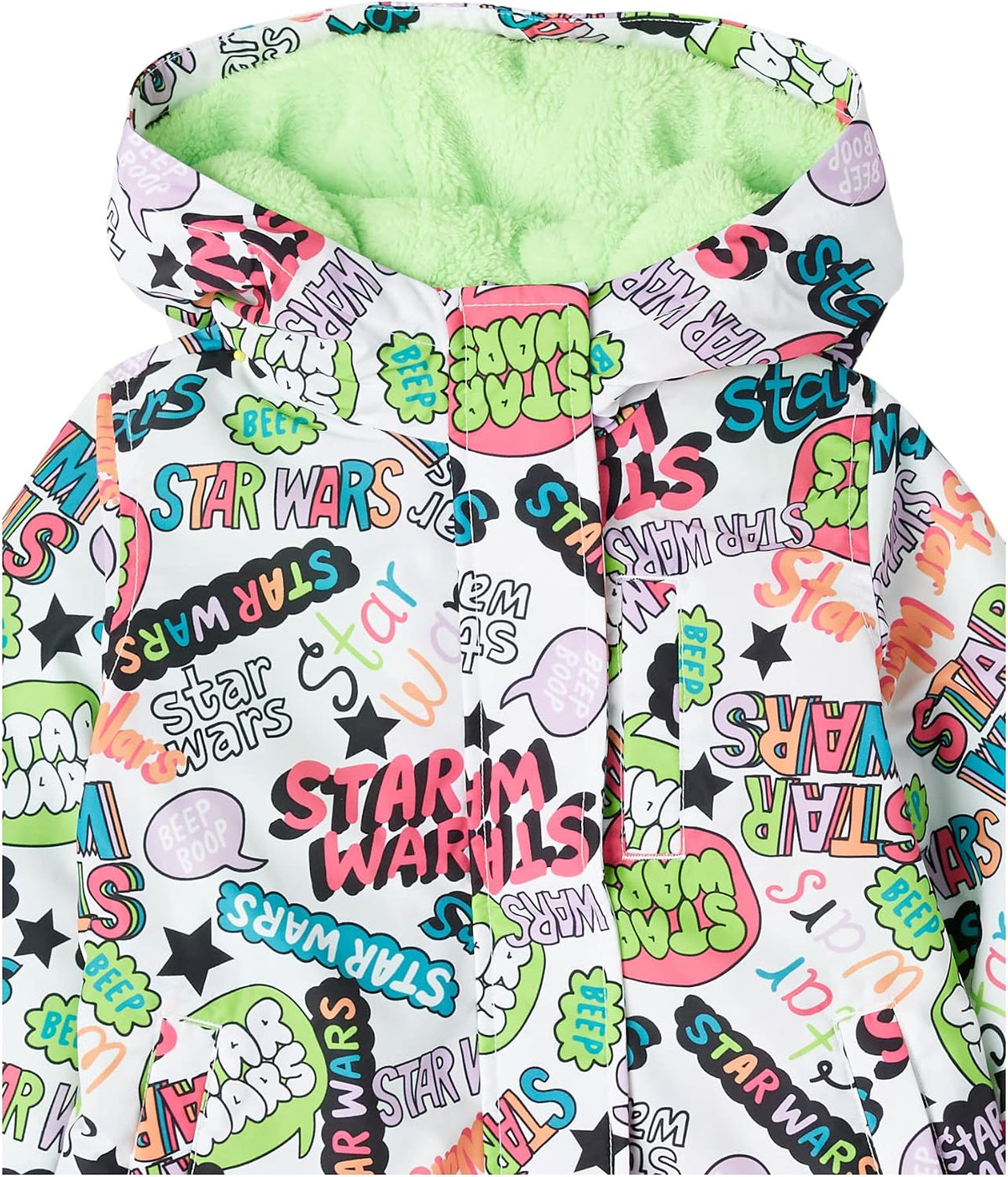 Amazon Essentials Disney | Marvel | Star Wars | Frozen | Princess Girls and Toddlers' Warm Puffer Jacket Coat