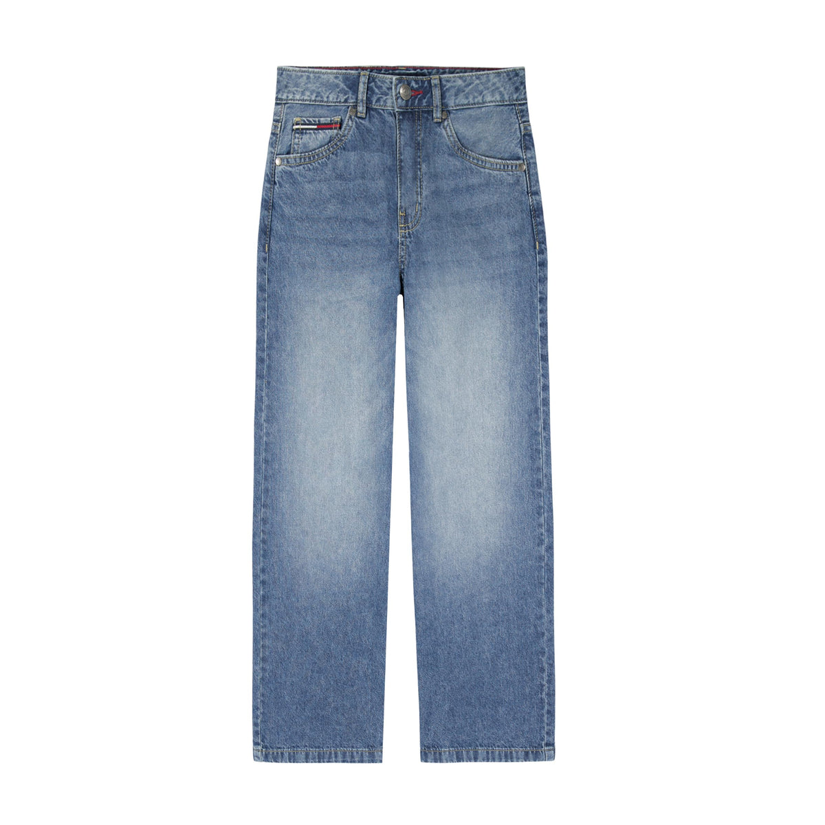 Tommy Hilfiger Girls' Wide Leg 5-Pocket Denim Jean