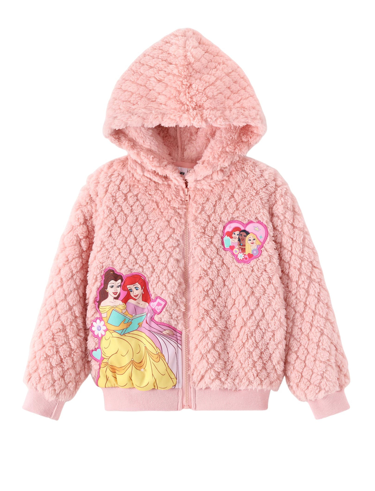 Disney Girl/Boy Fleece Jacket Zipper Sherpa Fuzzy Hoodie Winter Coat 2-13Y
