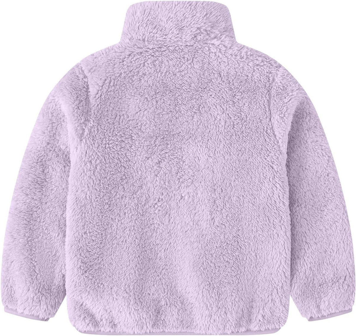 Girls Fleece Jacket Winter Warm Zip Up Stand Collar Sherpa Coat
