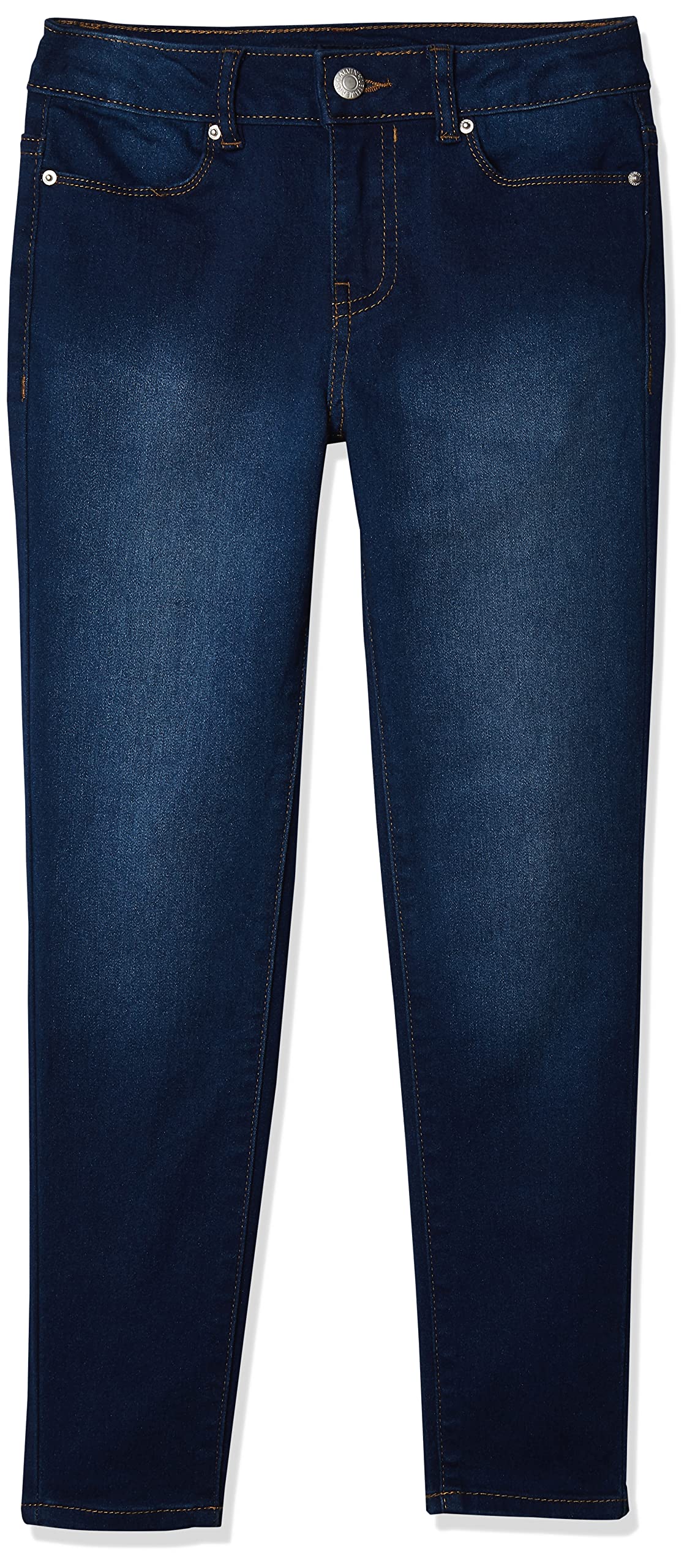 Calvin Klein Girls' Skinny Fit Stretch Denim 5-Pocket Jeans