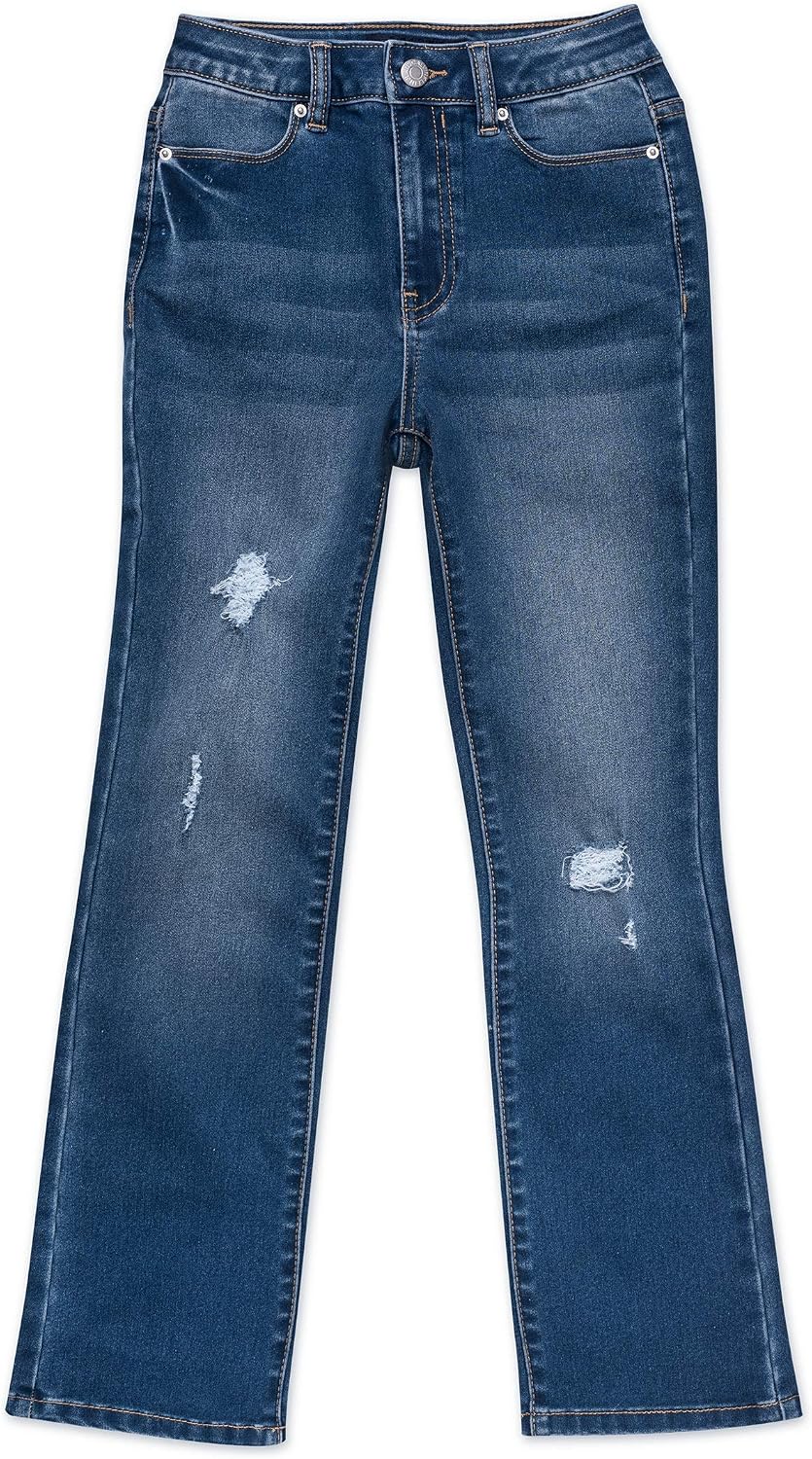 Calvin Klein Girls' Skinny Fit Stretch Denim 5-Pocket Jeans