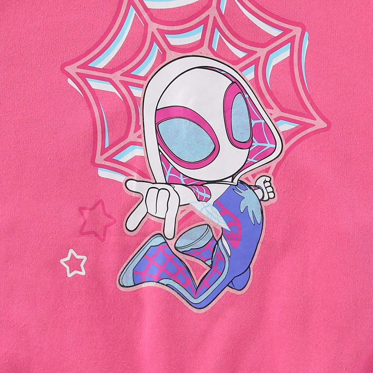 Marvel Spider-Gwen Girls Letterman Varsity Bomber Jacket for Little Kids