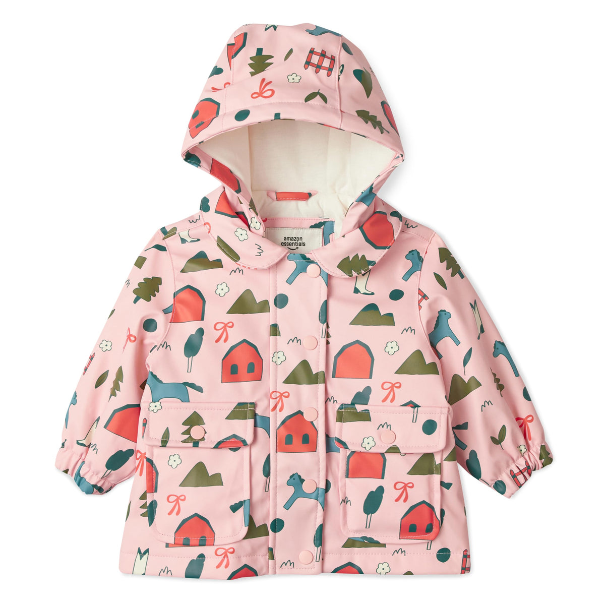Amazon Essentials x Sofia Grainge Baby Girls' Water Repellent Rain Jacket