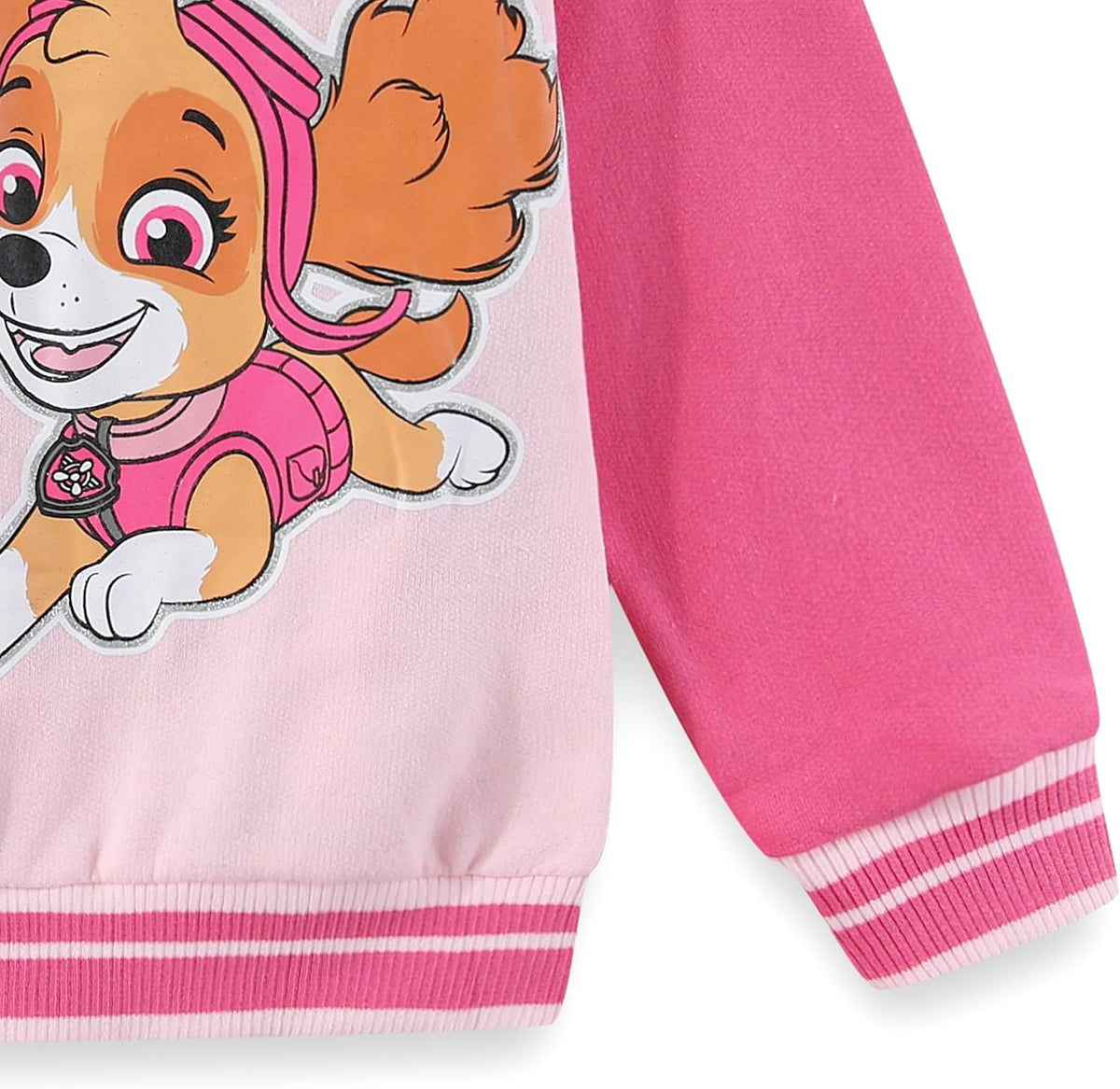 Paw Patrol Skye Girls Letterman Varsity Bomber Jacket for Toddler Big Kids