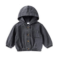 Happy Town Toddler Jean Jacket with Hood Denim Outerwear for Girls and Boys