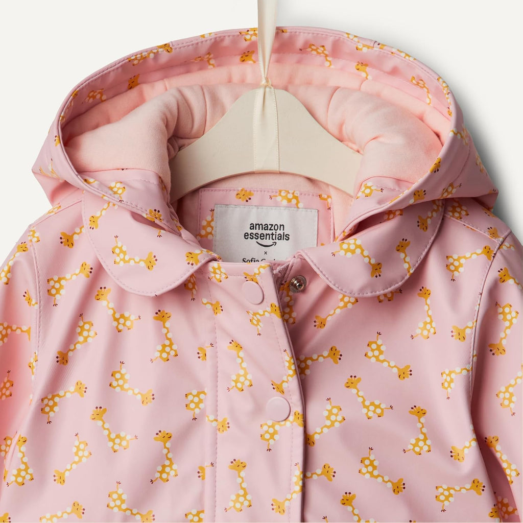 Amazon Essentials x Sofia Grainge Baby Girls' Water Repellent Rain Jacket