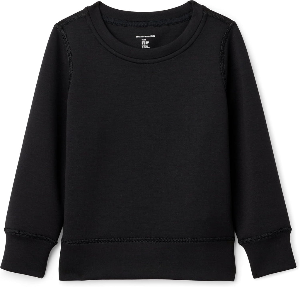 Amazon Essentials Girls' Active Relaxed-Fit Crewneck Pullover Sweatshirt
