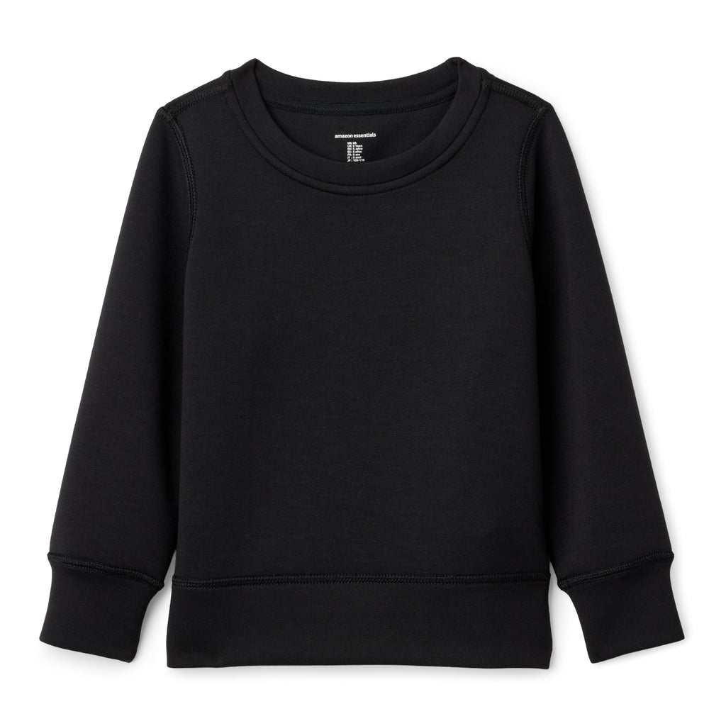 Amazon Essentials Girls' Active Relaxed-Fit Crewneck Pullover Sweatshirt