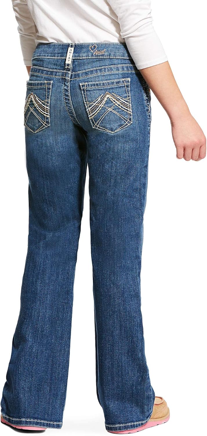 ARIAT Girls Real Bootcut Whipstitch Jeans