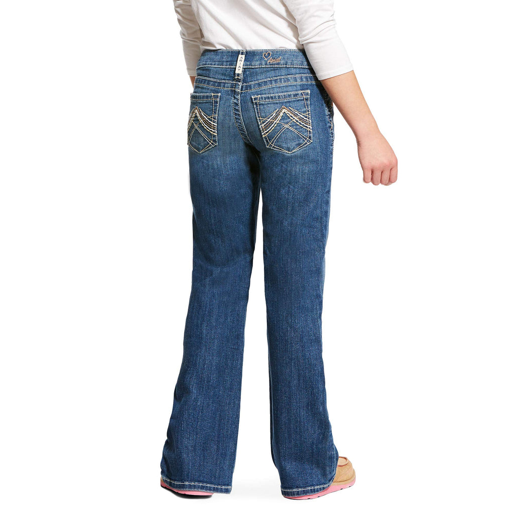 ARIAT Girls Real Bootcut Whipstitch Jeans