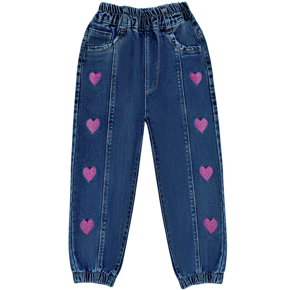 Peacolate 4-9T Infant Little Kids Girls Embroidery Jeans Denim Pants