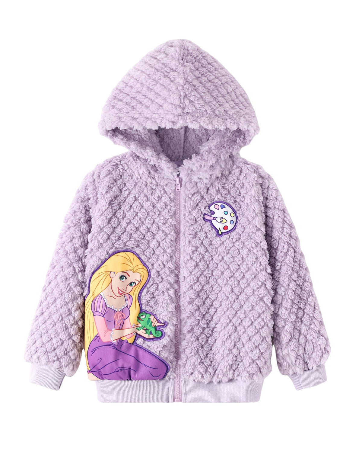 Disney Girl/Boy Fleece Jacket Zipper Sherpa Fuzzy Hoodie Winter Coat 2-13Y