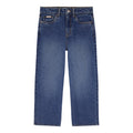 Calvin Klein Girls' 5-Pocket Seamed Wide Leg Denim Jean, Zipper Fly & Button Closure