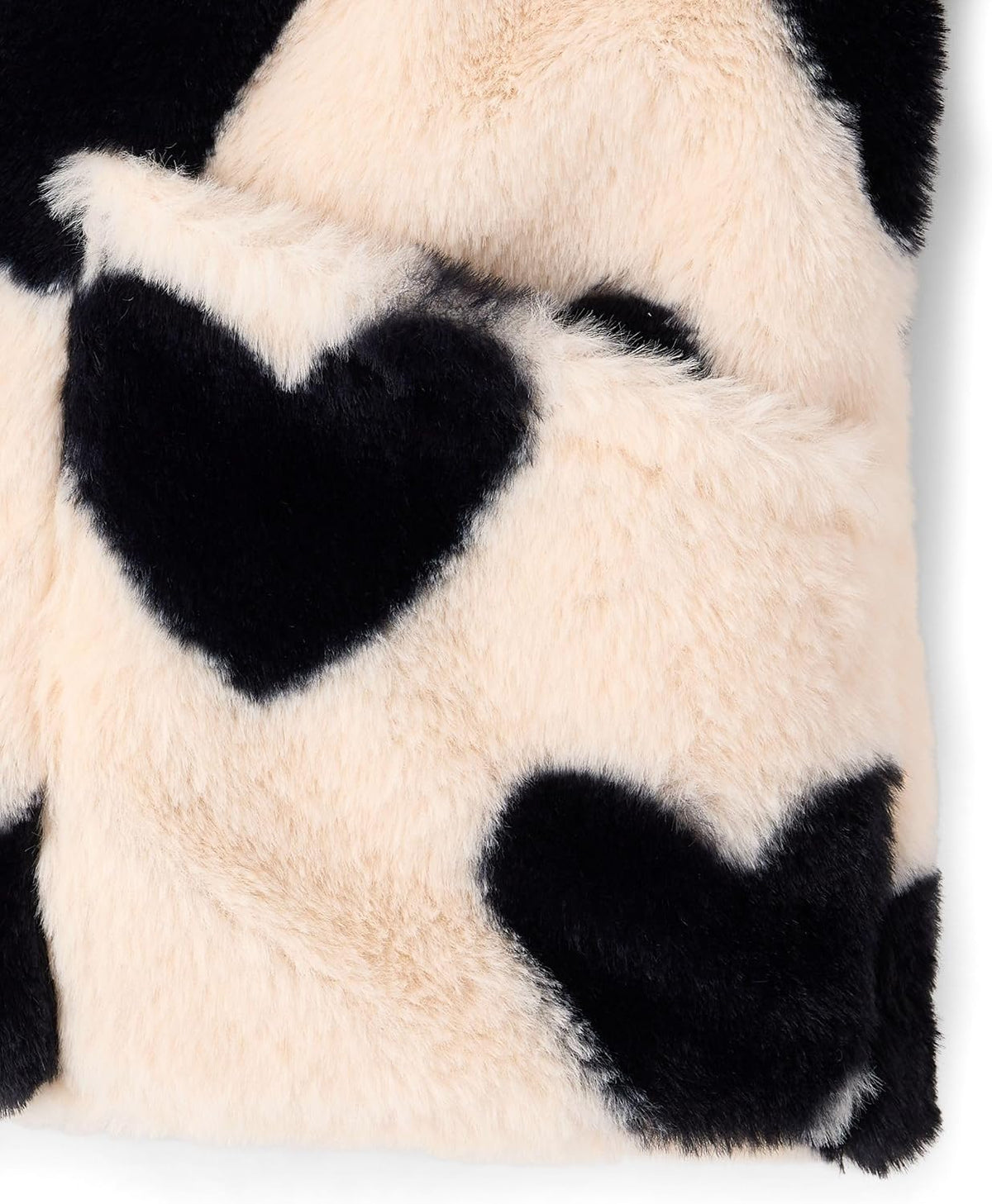 The Children's Place Girls' Long Sleeve Snap Front Faux Fur Coat
