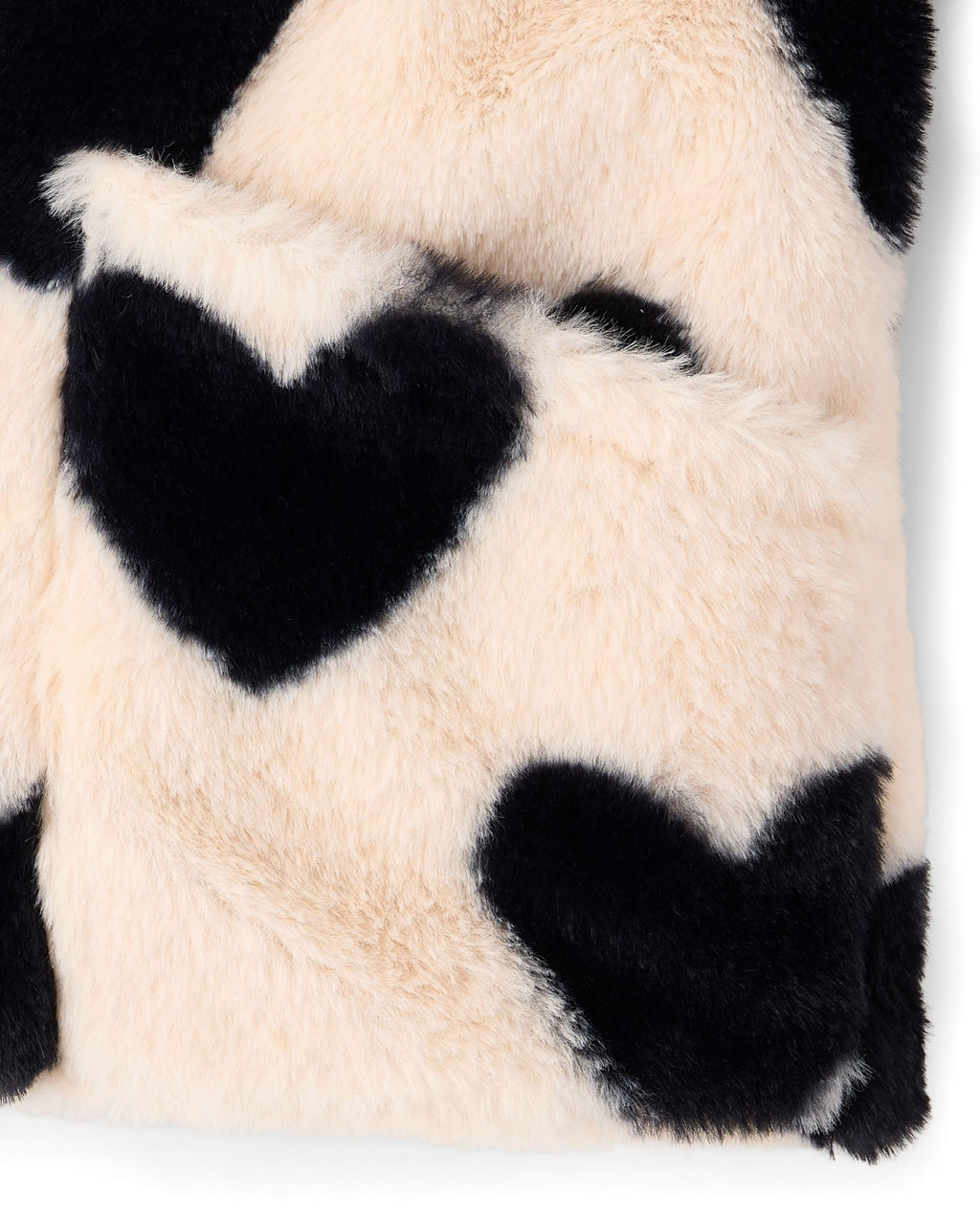 The Children's Place Girls' Long Sleeve Snap Front Faux Fur Coat