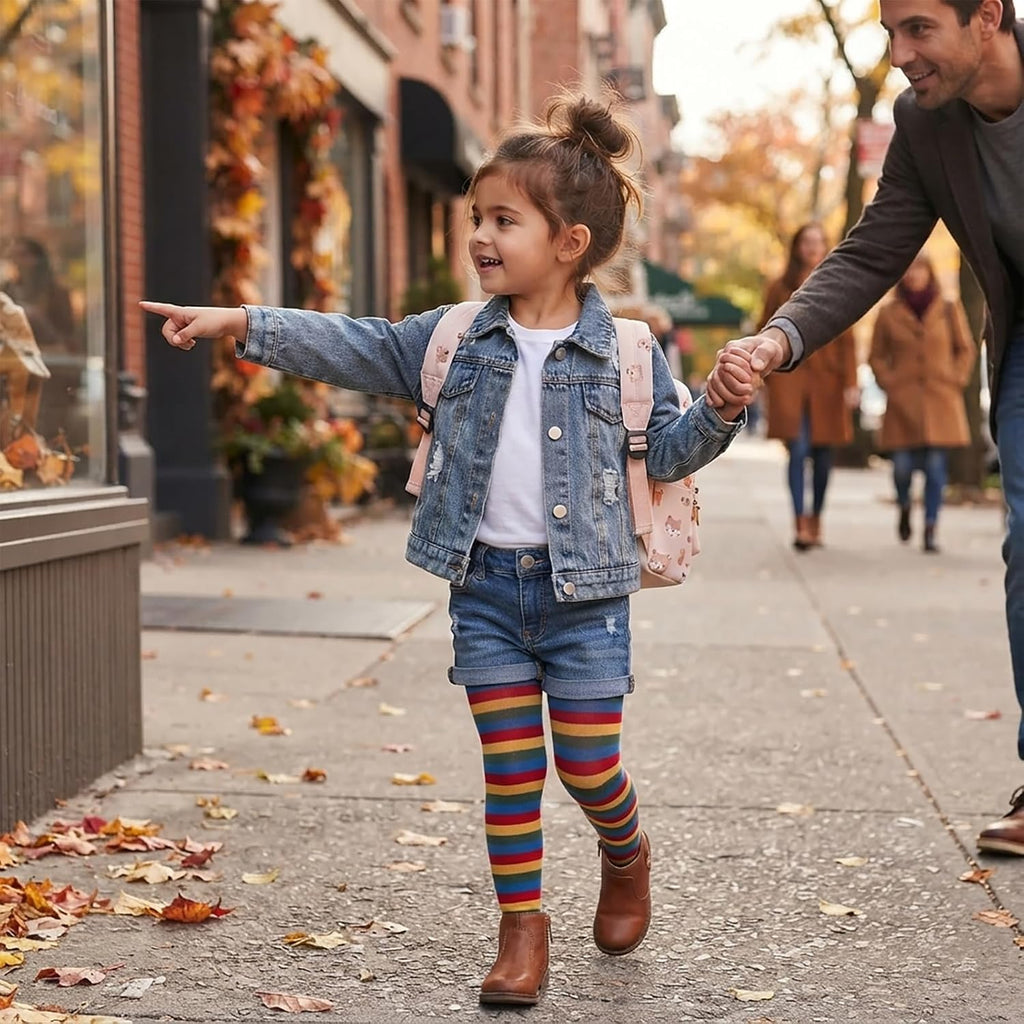 Toddler Girls Denim Jacket Little Kids Button Down Long Sleeve Jean Jacket