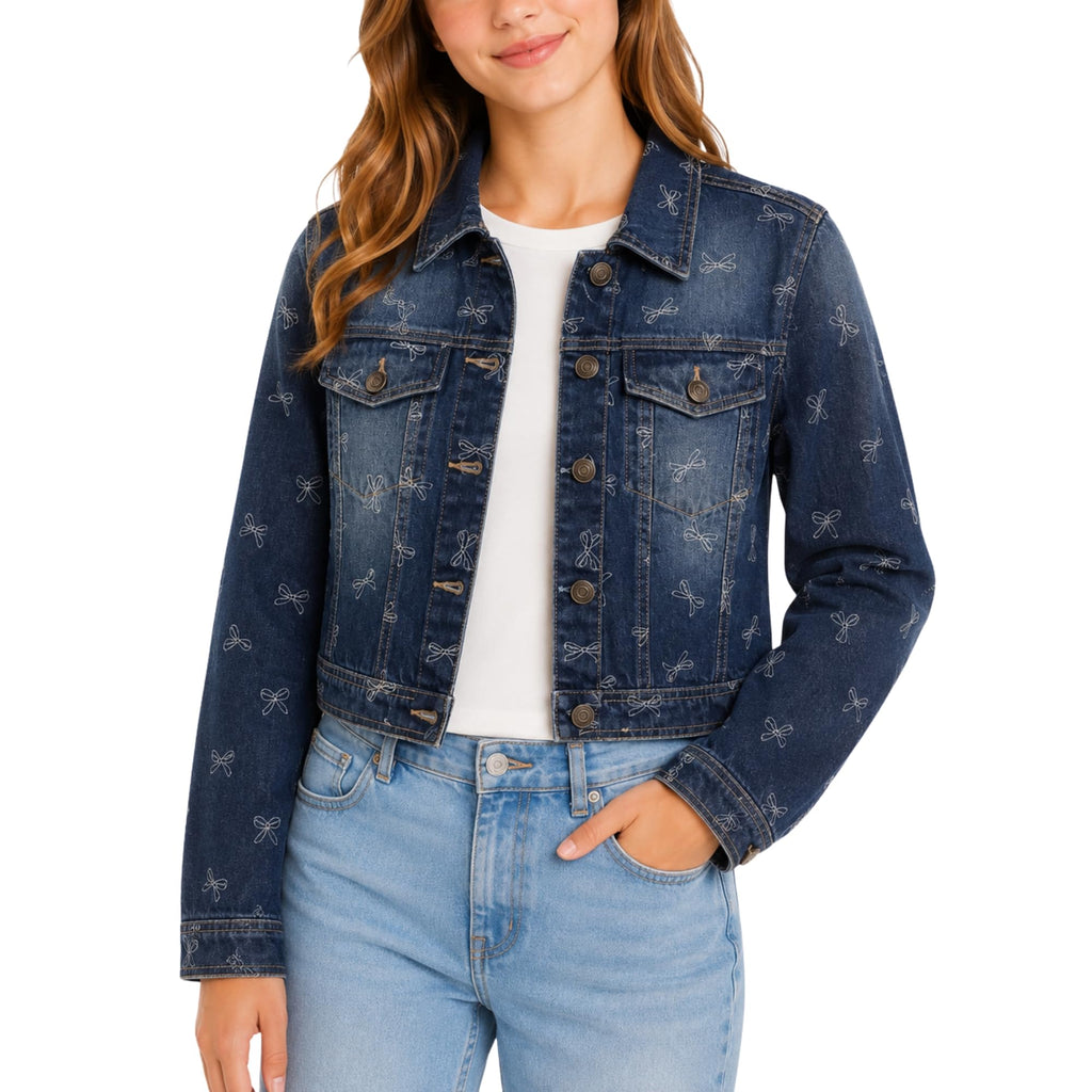 AEROPOSTALE Girls Denim Jacket, Classic Jean Jacket, 100% Cotton, Size 4-16