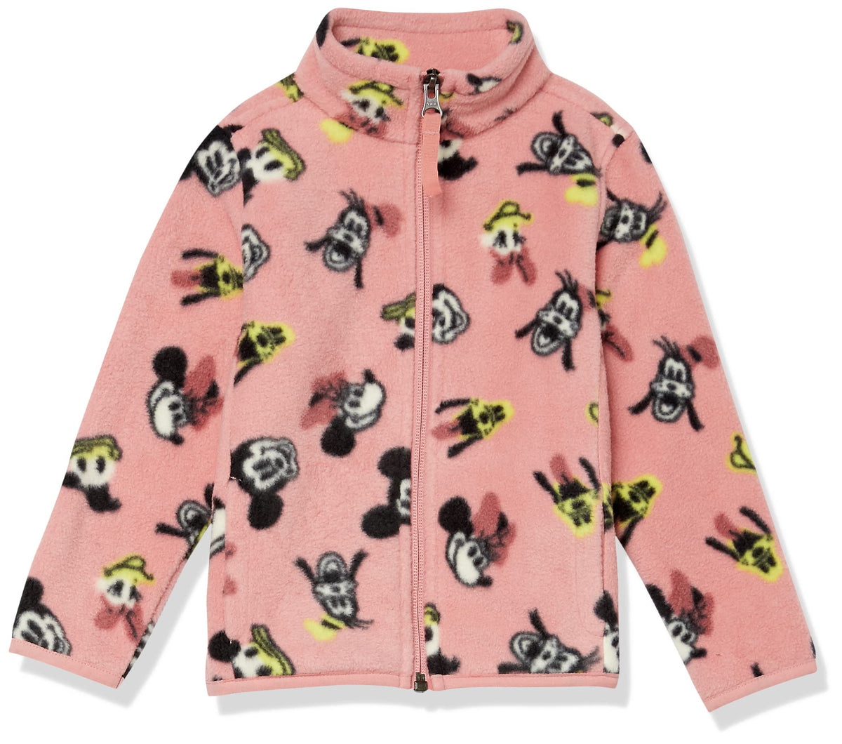 Amazon Essentials Disney | Marvel | Star Wars | Princess Girls and Toddlers' Polar Fleece Full-Zip Mock Jackets