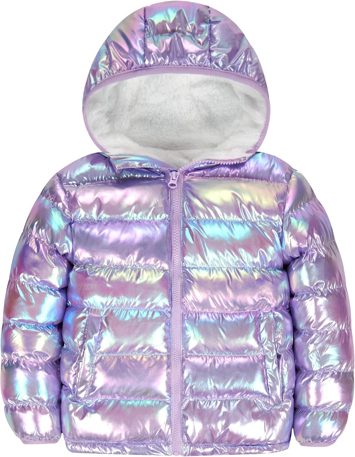 Lovekider 4-12 Years Girls Hooded Puffer Jacket Warmth Padded Winter Coat