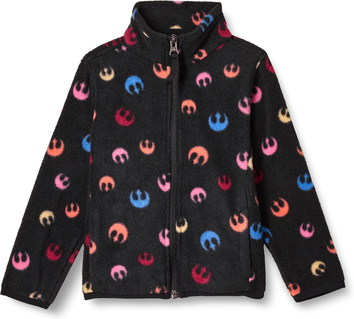 Amazon Essentials Disney | Marvel | Star Wars | Princess Girls and Toddlers' Polar Fleece Full-Zip Mock Jackets