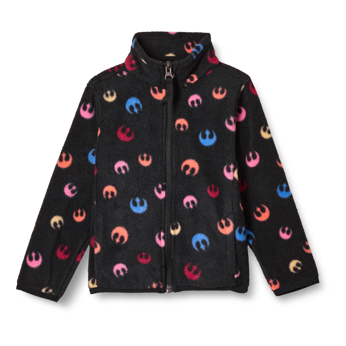 Amazon Essentials Disney | Marvel | Star Wars | Princess Girls and Toddlers' Polar Fleece Full-Zip Mock Jackets