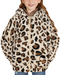 GRACE KARIN Girls Fleece Jacket Zip Up Sherpa Coat Kids Fall Hoodie Fuzzy Sweatshirt Size 5-14
