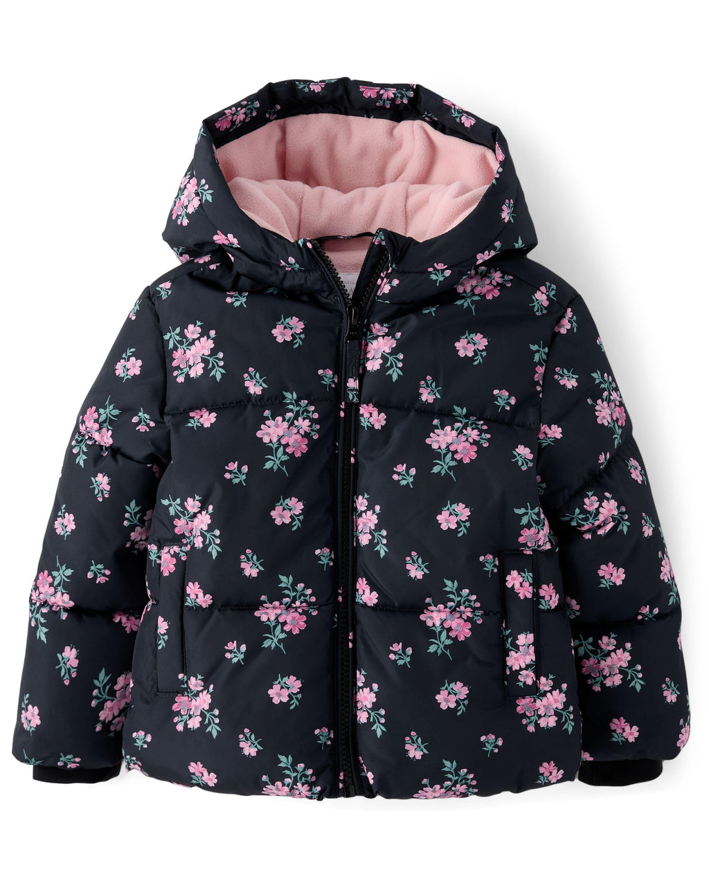 The Children's Place Baby and Toddler Girls' Medium Weight Wind-Resistant, Water-Resistant Puffer Jacket