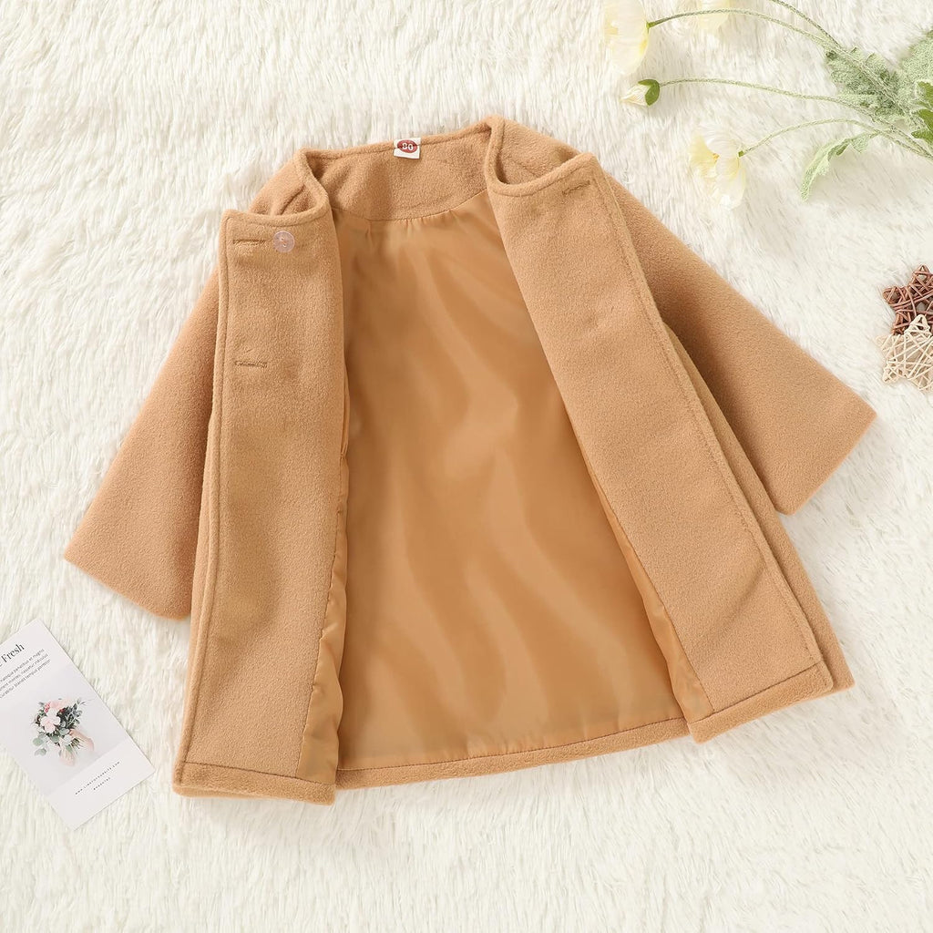 Baby Coats Fall Winter Kid Baby Girl Cloak Button Jacket Clothes Baby Outwear Clothes