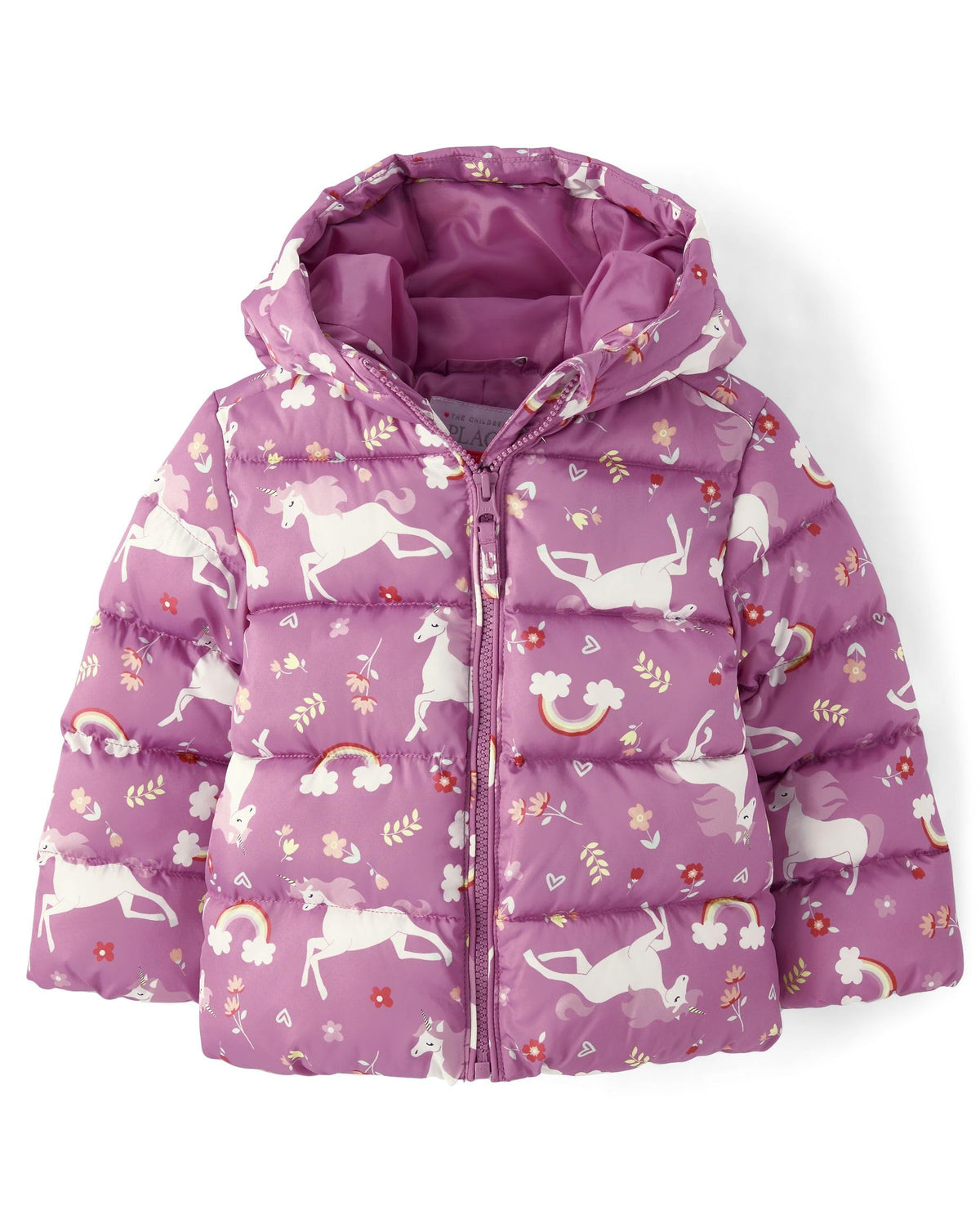 The Children's Place Baby Girls' And Toddler Girls' Medium Weight Wind-resistant, Water-resistant Puffer Jacket