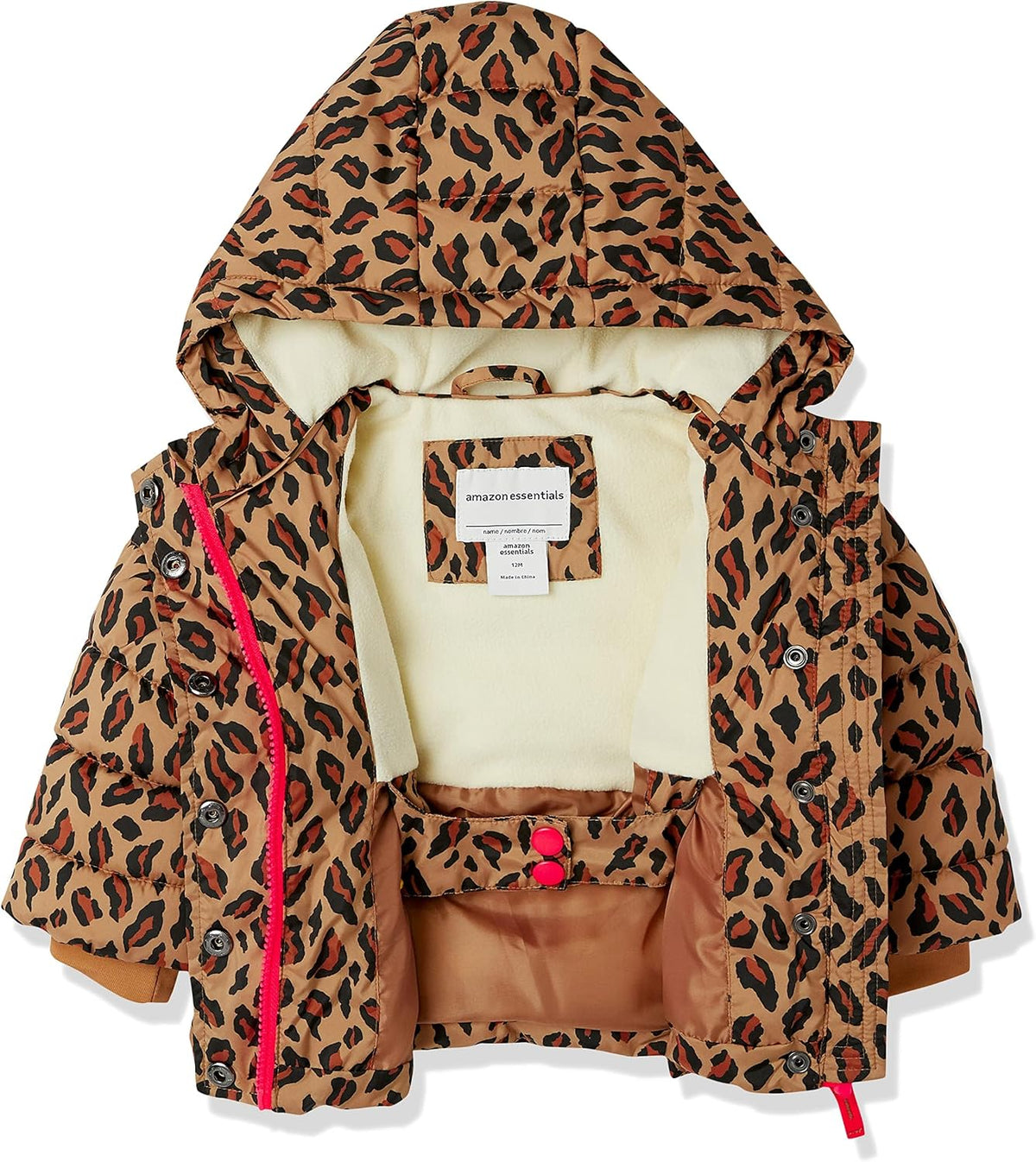 Amazon Essentials Girls and Toddlers' Heavyweight Hooded Puffer Coat, Water-Resistant