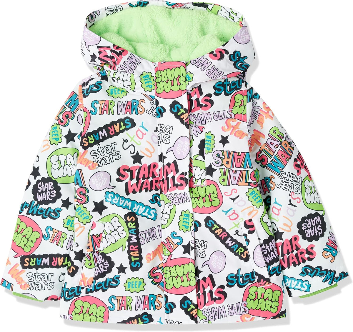 Amazon Essentials Disney | Marvel | Star Wars | Frozen | Princess Girls and Toddlers' Warm Puffer Jacket Coat
