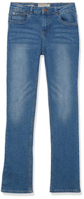 Lucky Brand Girls' 5-Pocket Stretch Bootcut Fit Denim Jean, Zipper Fly & Button Closure