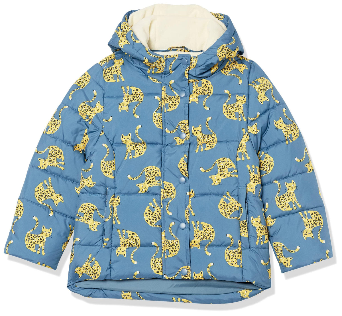 Amazon Essentials Girls and Toddlers' Heavyweight Hooded Puffer Coat, Water-Resistant