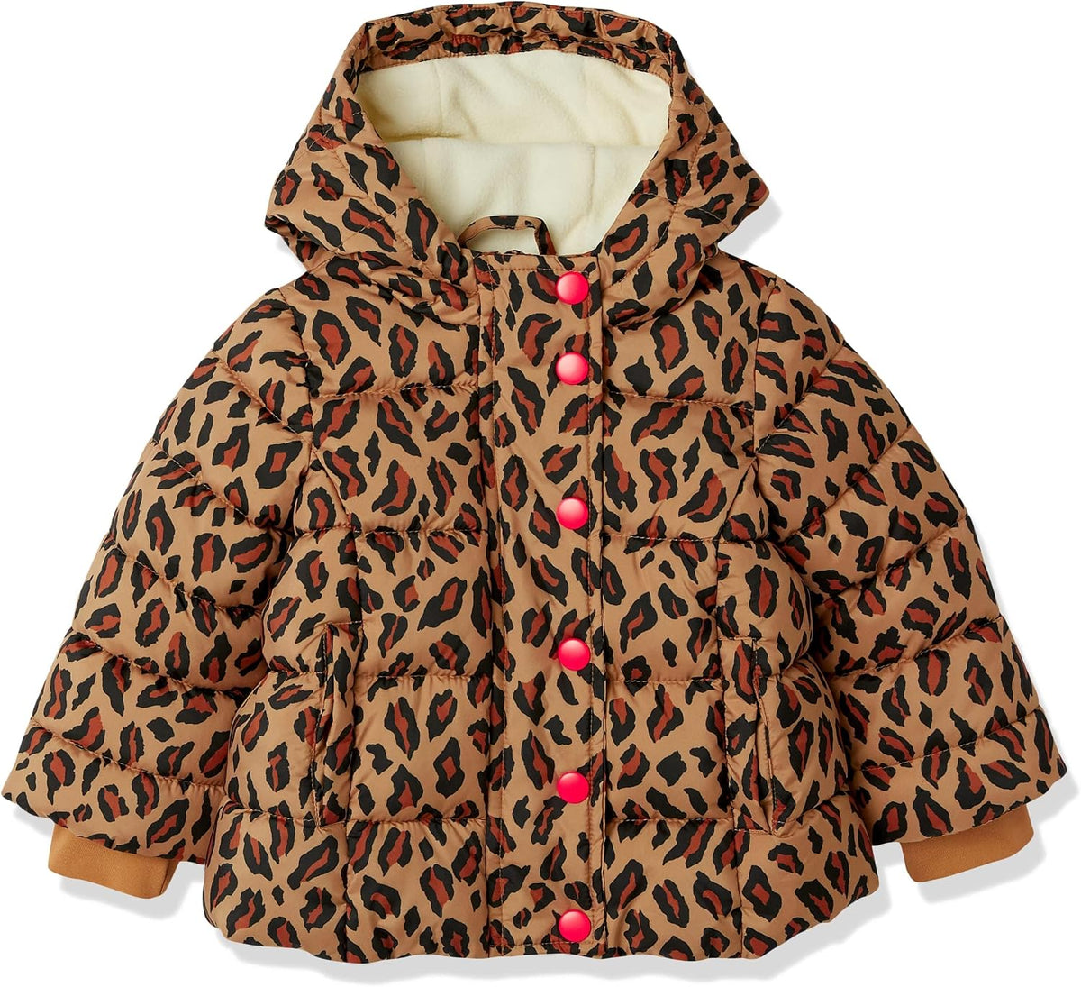Amazon Essentials Girls and Toddlers' Heavyweight Hooded Puffer Coat, Water-Resistant