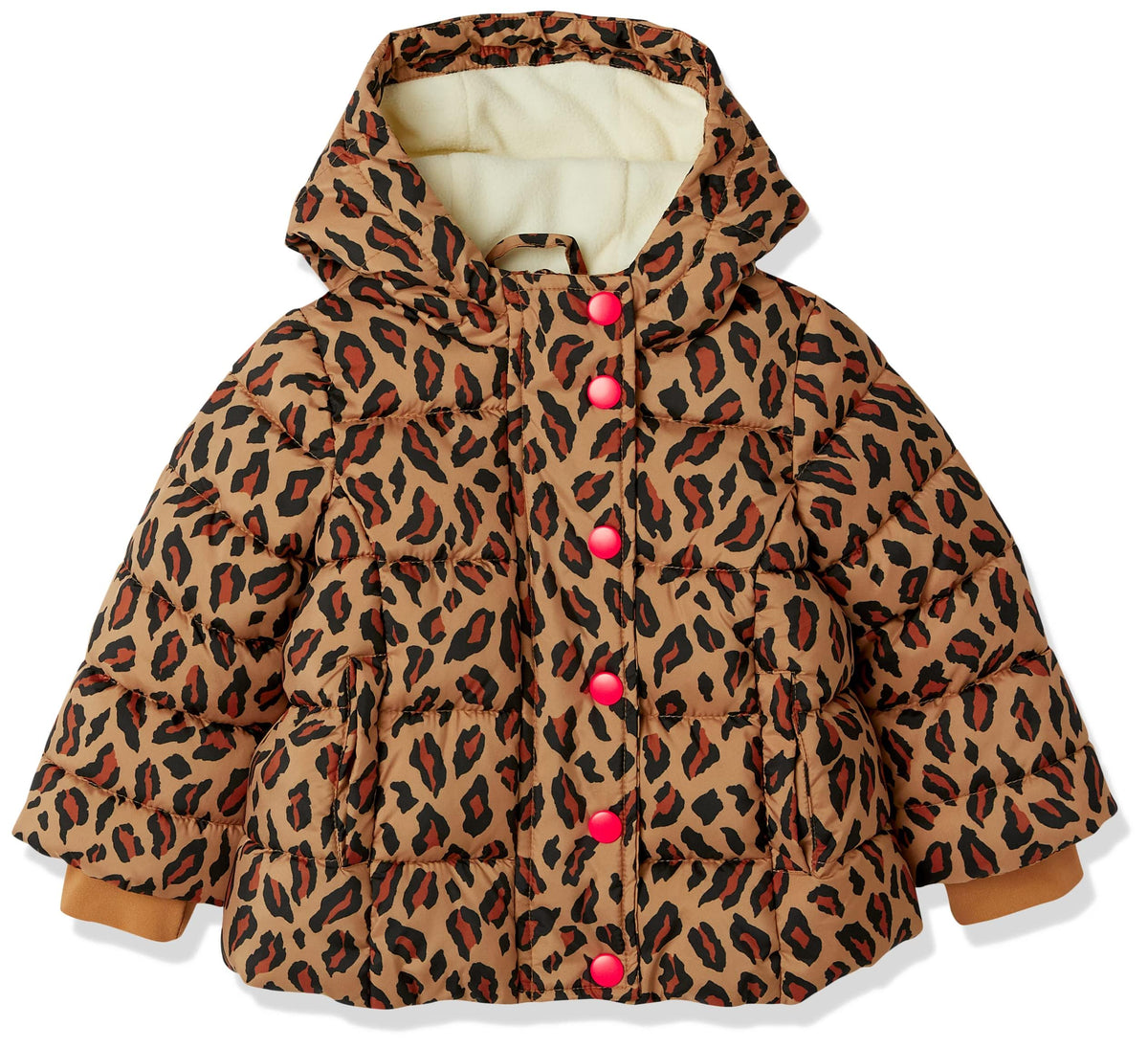 Amazon Essentials Girls and Toddlers' Heavyweight Hooded Puffer Coat, Water-Resistant