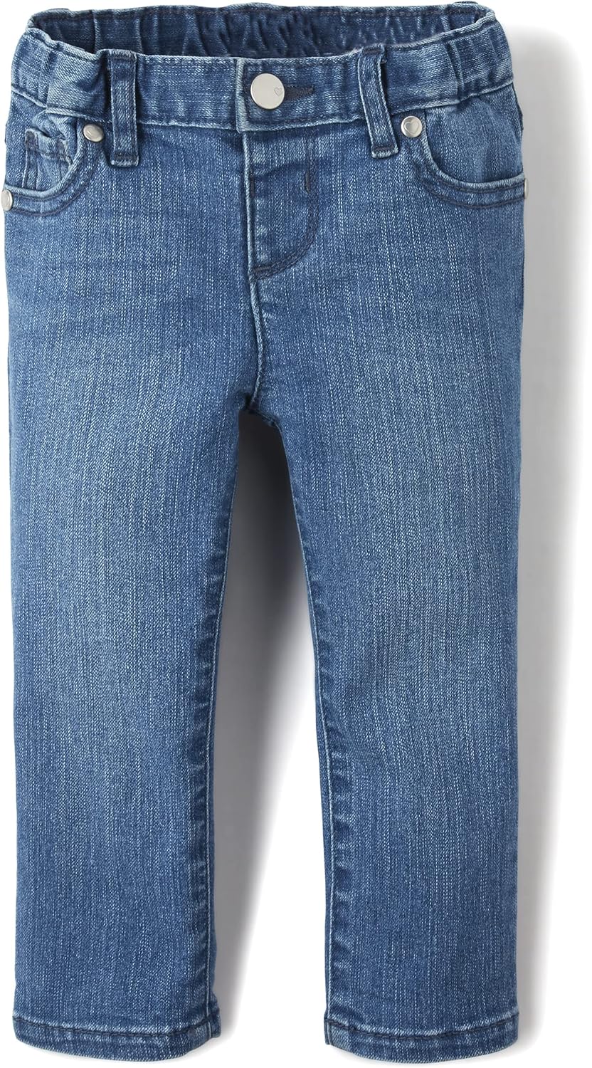 The Children's Place Girls Super Skinny Jeans,Victory Blue Wash Single,4