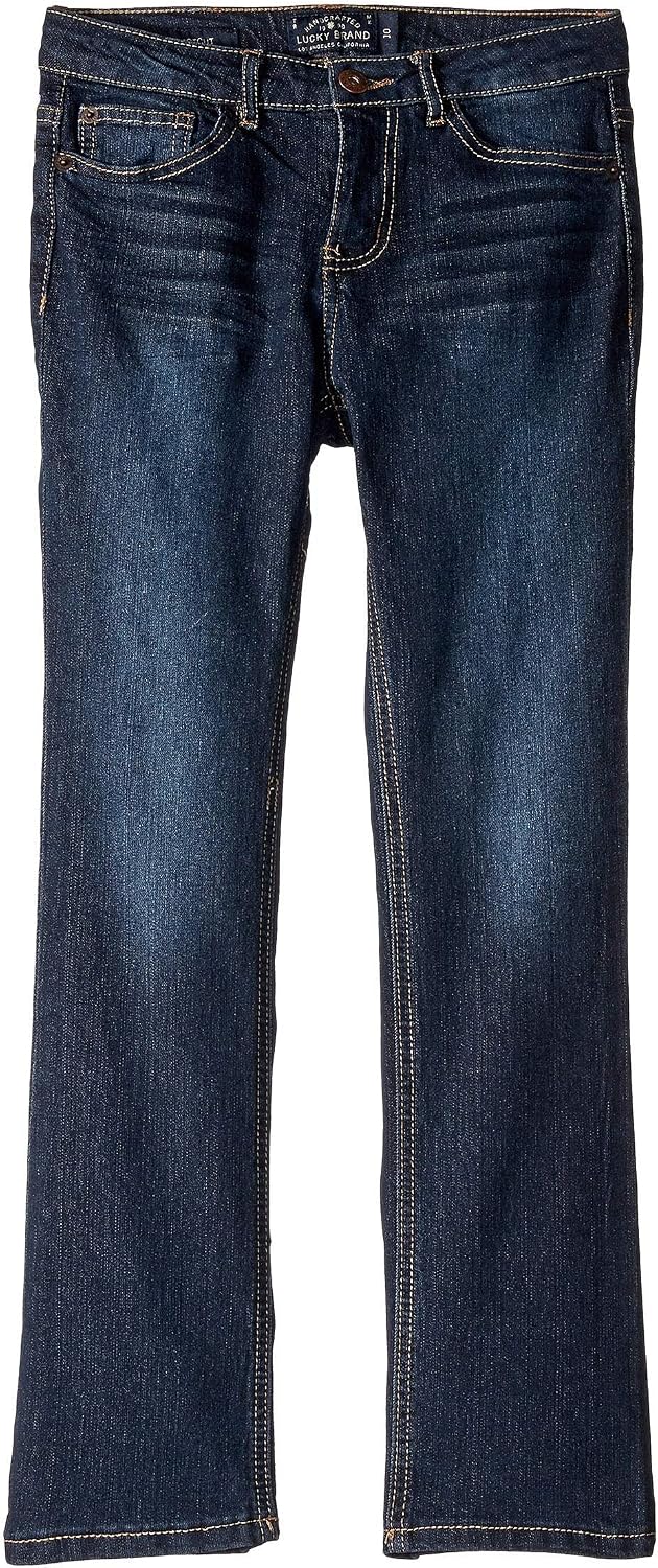 Lucky Brand Girls' 5-Pocket Stretch Bootcut Fit Denim Jean, Zipper Fly & Button Closure