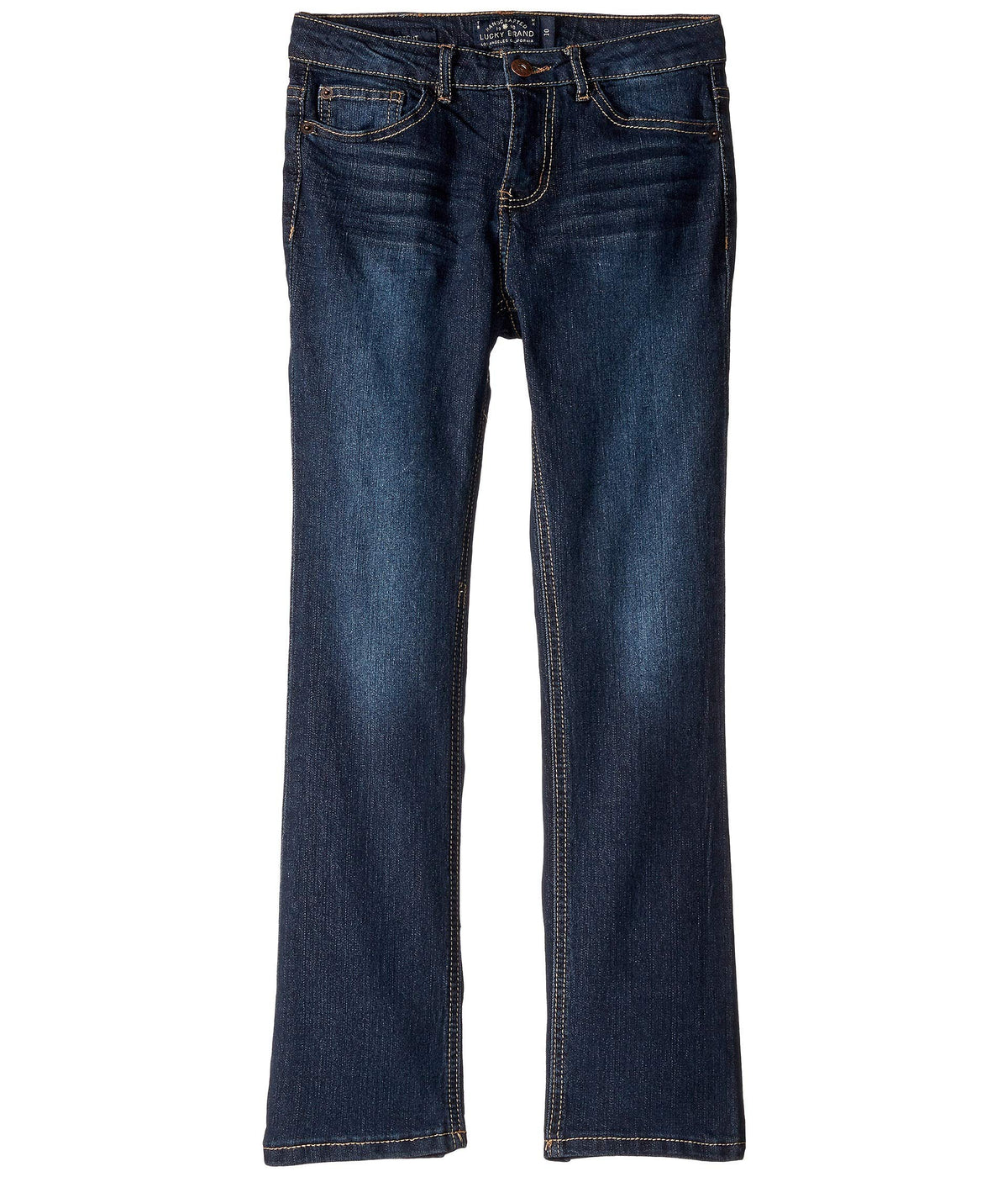 Lucky Brand Girls' 5-Pocket Stretch Bootcut Fit Denim Jean, Zipper Fly & Button Closure