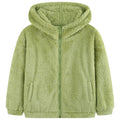 Girls Polar Fleece Jacket Zip Up Kids Hoodie with Pockets 5-14Y