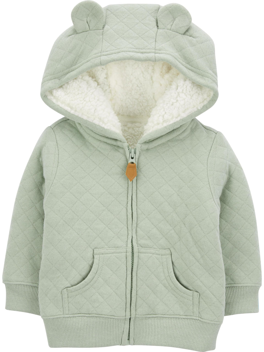 Simple Joys by Carter's Baby Hooded Sweater Jacket with Sherpa Lining